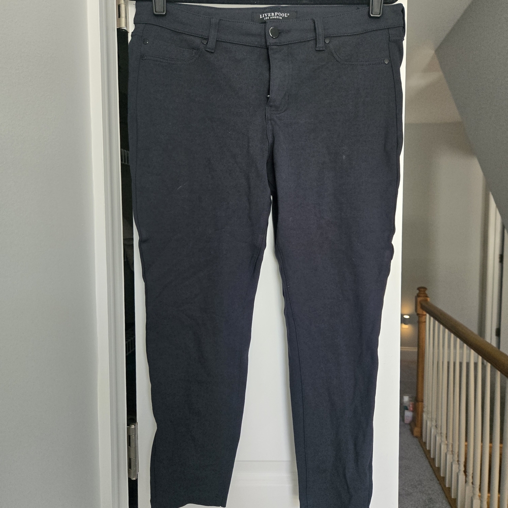 Liverpool Slate Gray Petite Pants